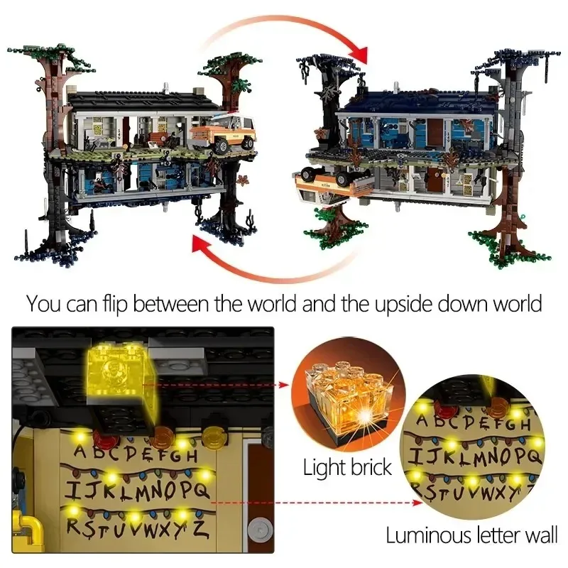 Building Blocks Model Brick Kit 2499Pcs The Upside Down Compatible 75810 For Kids Adult Christmas Birthday Toys Gifts