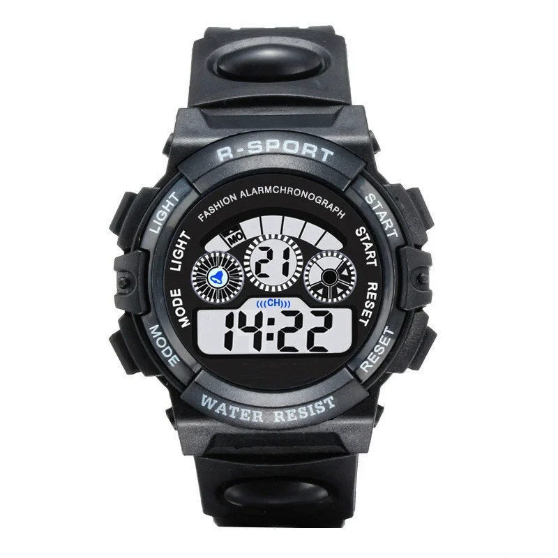 New Fashion Children Camouflage Watch Sport Kids Rubber Strap LED Digital Watch for Kid Student Girl Boy Wristwatch Clock 5
