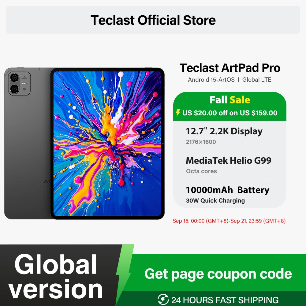 Teclast ArtPad Pro 12.7インチ 2.2K UHDディスプレイ 20GB RAM