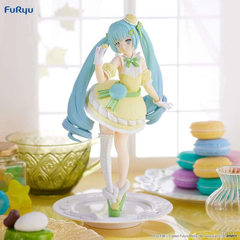 Фото Оригинальная оригинальная Подлинная игрушка FuRyu sweetsweet серии Hatsune Miku 21 см, Подлинная Коллекционная модель, анимационный персонаж, экшн-игрушка №2