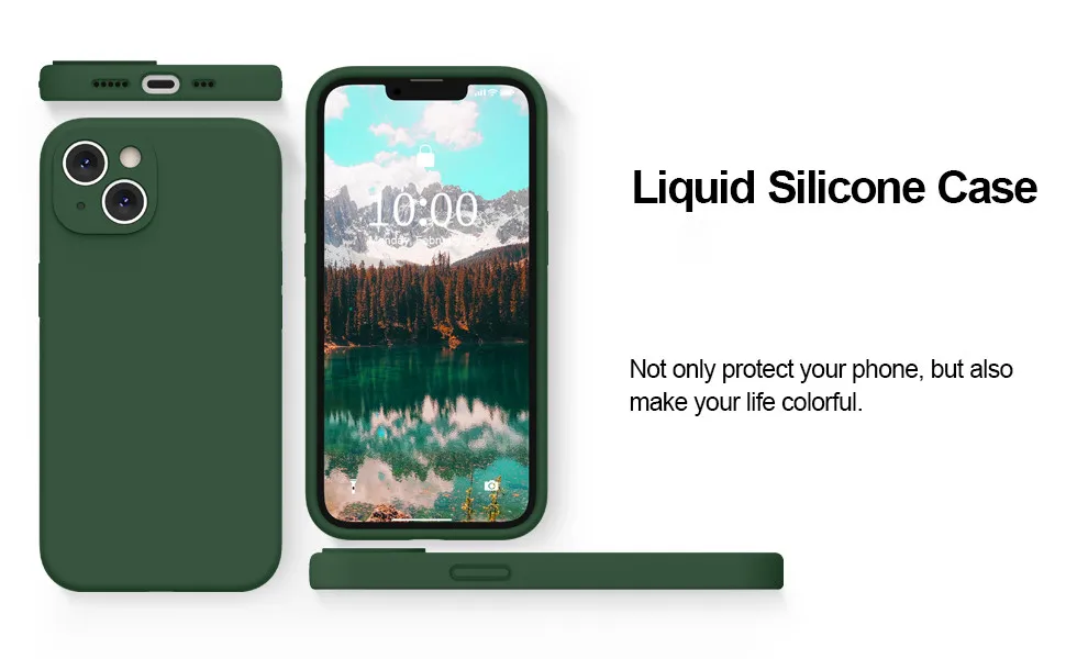 Original Square Liquid Silicone Case For iPhone 13 12 11 Pro Max Mini X XS XR 7 8 Plus SE 2 3 Luxury Shockproof Protection Cover cool iphone 12 pro max cases