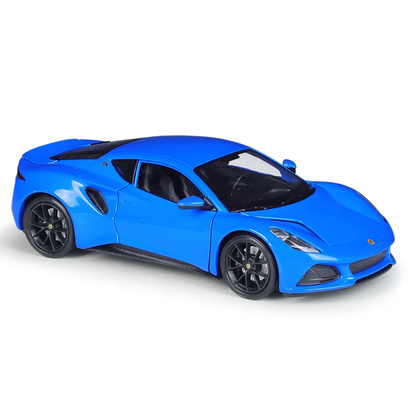Welly 1:24 Lotus Emira 스포츠카 모조 합금 완제품 자동차 모델 장난감 선물 컬렉션 디스플레이