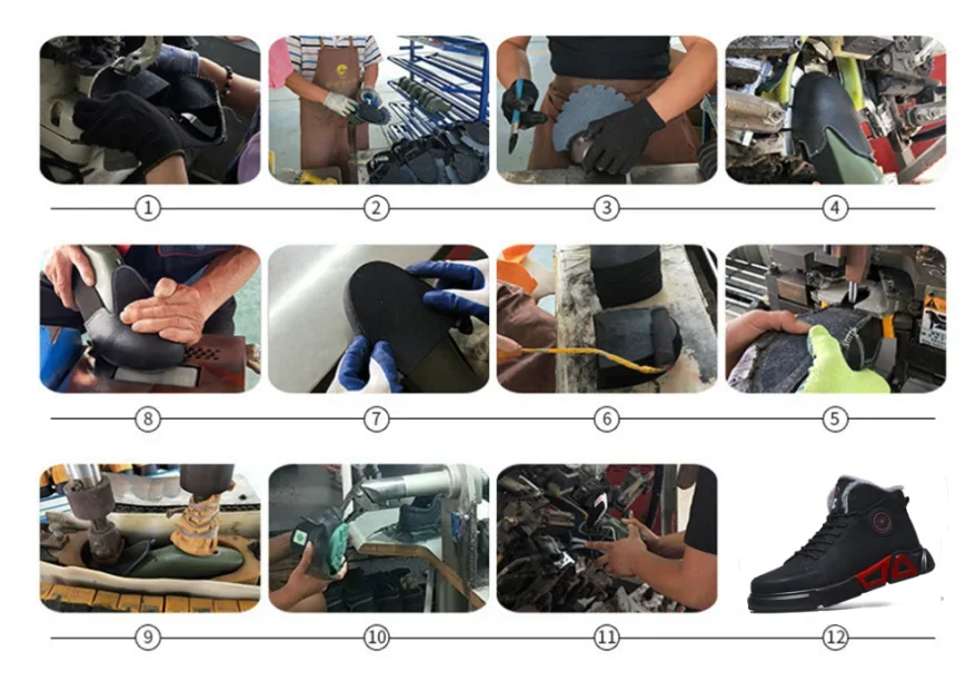 Luxury Designer High Waterproof Steel Toe Cap Work Safety Shoes Unbreakable Sneakers Winter Warm Snow Boots Men Shoes Motorcycle