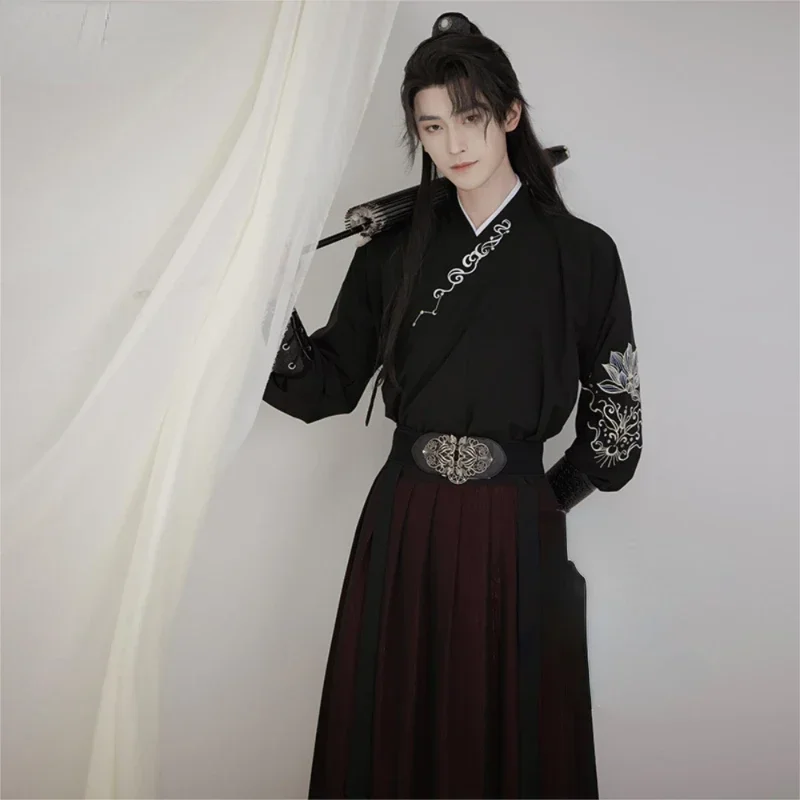 

Ancient Chinese Traditional Hanfu Dress Male Tang Dynasty Swordsman Folk Dress Han Dynasty Oriental Dance Hanfu Cosplay Costume