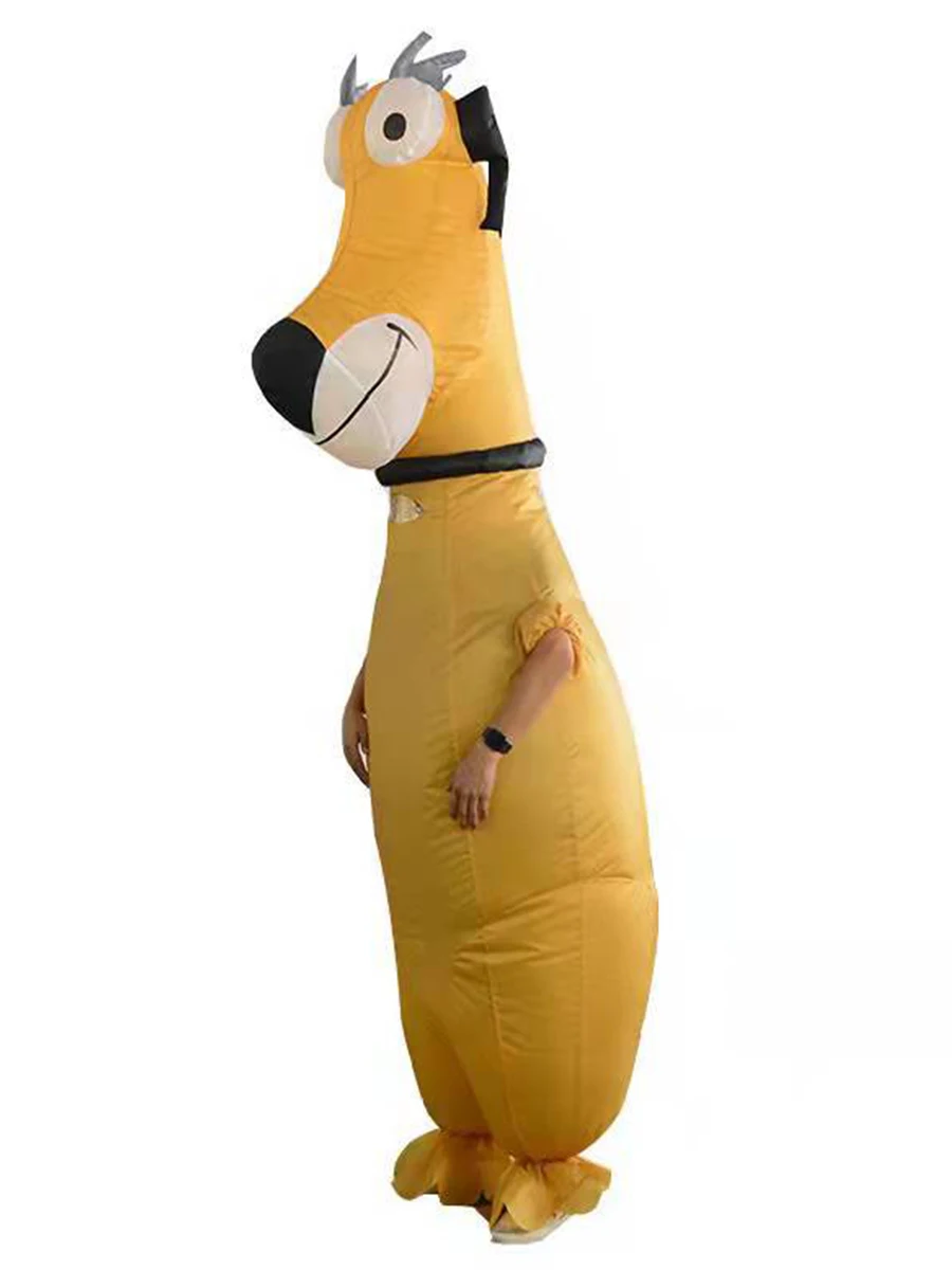 

JYZCOS Inflatable Cartoon Dog Costume Adult Funny Blow up Outfit Full Body Mascot Animal Halloween Cosplay Fancy Dress Jumpsuit