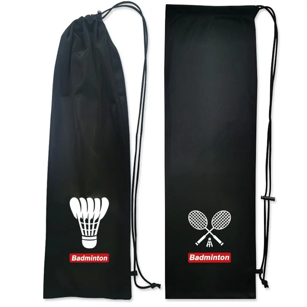 

Flannel Cover Badminton Racket Bag Drawstring Pocket Protective Sleeve Badminton Storage Case Soft Cloth 23cmx72cm