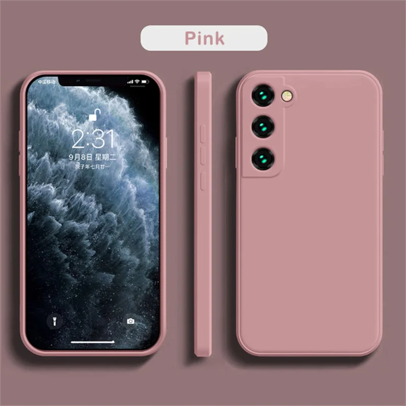 thumbnail image 1 of Funda de silicona líquida suave para Samsung Galaxy, A42, A32, A52S, A71, A72, A82, S20, 21 FE, S21, S22Ultra22, S22 PLUS, Note10, 20, 20U, 1 of 5
