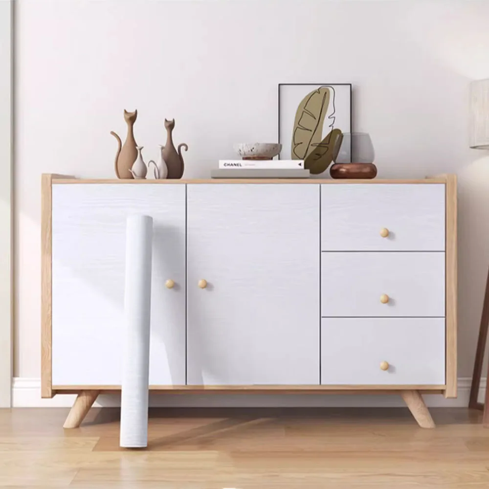 Wood Grain PVC Wallpaper for Door Wardrobe Cupboard Table Furniture Waterproof Self Adhesive Stickers Home Decor Film 5