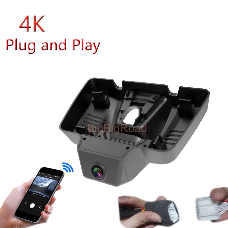 

For Changan Lumin 2022 2023 4K Plug And Play Car Video Recorder Wifi DVR Dash Cam Camera Wide Angle Black Box Night Vision