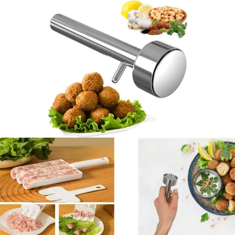 Kitchen Meatball Maker Large Falafel Ball Making Scoop Mold Tool Pal Meat Pressing Gadgets Macchina Per Polpette In Acciaio Inossidabile