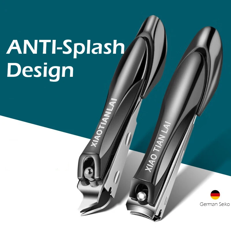 

Nail Clippers Stainless Steel Anti Splash Fingernail Cutter Manicure Tools Bionics Design Nail Trimmer Pedicure Scissor