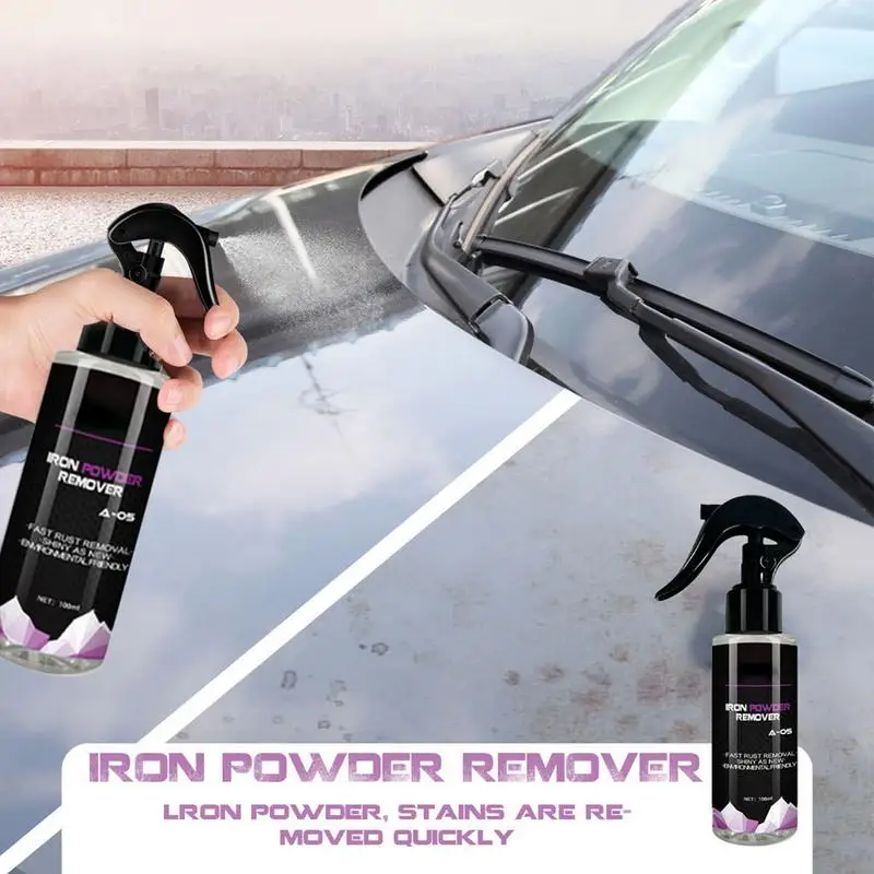 Car Detailing Rust Remove Spray Alloy Wheel Cleaner Spray Household Rust Remover for Auto Paint Tyre Rims Care Tire Washing Tool