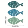 20Pcs Wooden Fish Sculpture Decorations Coastal Beach Wall Hangings Ornaments A0KF 6