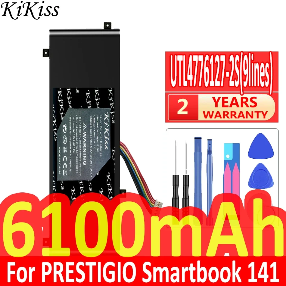 

Мощная батарея 6100 мАч KiKiss UTL4776127-2S (9 линий) для ноутбука PRESTIGIO Smartbook 141 C2