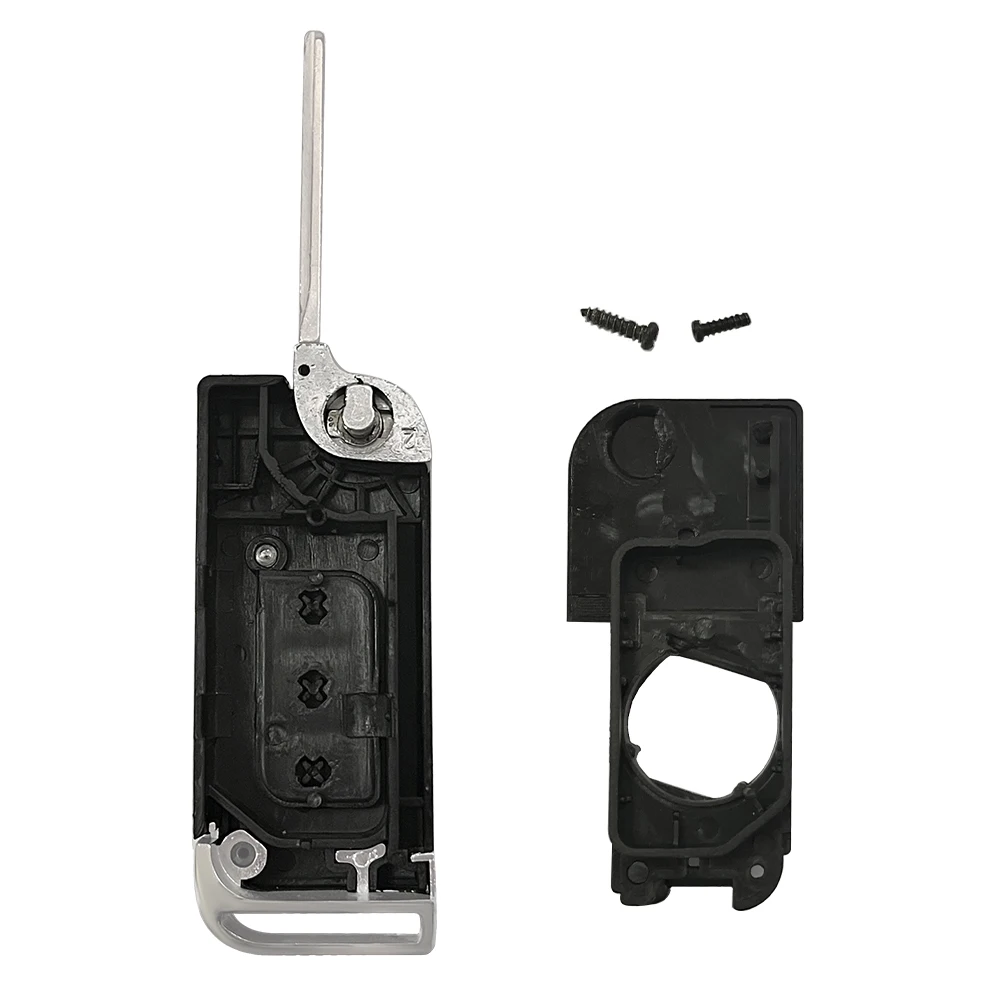 XNRKEY Replacement Remote Key Shell Case Fob 3 Buttons Cover for Indian Mahindra Key No