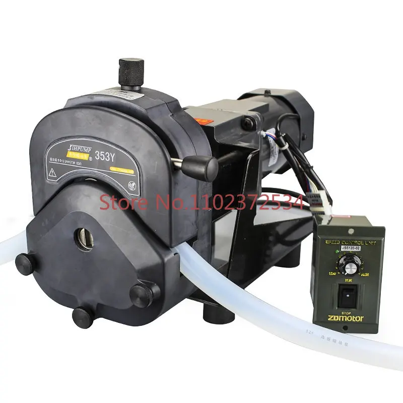 

JIHPUMP 220v High Flow Large Volume Rate Small Mini Easy Load Peristaltic Pump Water Liquid Dosing Industrial Hose Pumps