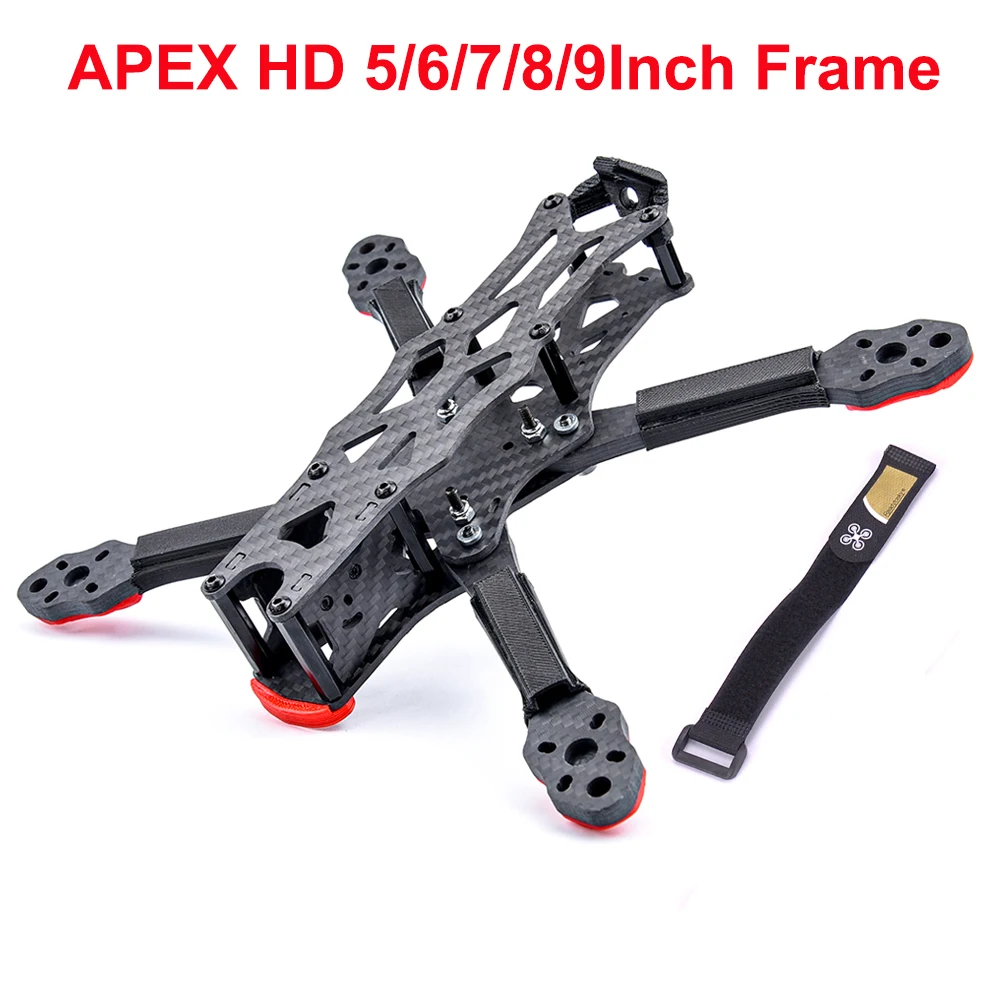 Nuovo Hd5 Hd6 Hd7 Hd8 Hd9 5/6/7/8/9 Pollici Kit Telaio Quadcopter In Fibra Di Carbonio Con Braccio Da 5.5Mm Per Drone Da Corsa Apex Hd Fpv Rc Apex-Hd