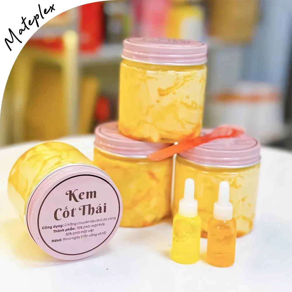 200g Kem Body Cốt Th&aacute;i Rỉ Dầu V&agrave;ng Nắp Hồng ram Trắng Mịn da , chống l&atilde;o h&oacute;a , dưỡng ẩm da body lotion