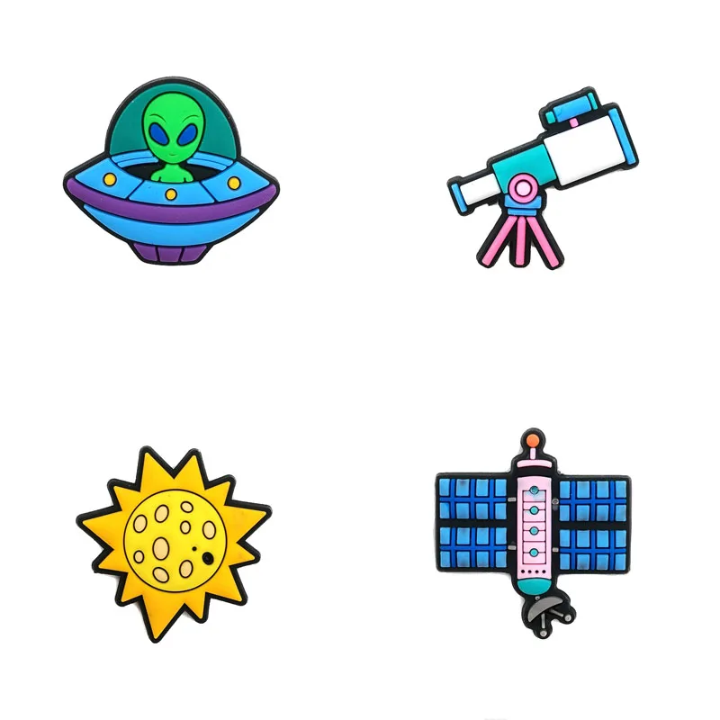 Space-Themed Shoe Charms for Crocs and Accessories
