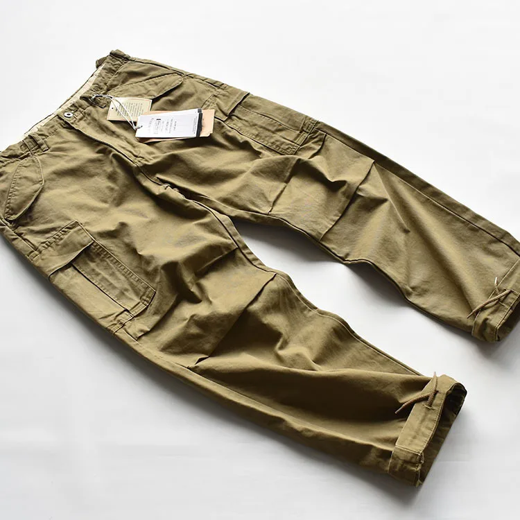 American Loose Straight Tube Canvas Verschleißfeste Arbeitshose Herren-Fallschirmjägerhose mit mehreren Taschen, strapazierfähig, lässig, lang – Detail 25