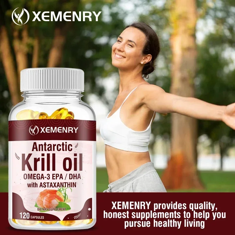 

Antarctic Krill Oil OMEGA-3 EPA/DHA and Astaxanthin - Relieves Joint Pain and Promotes Brain Health