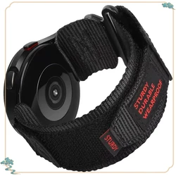 Velcro Nylon Sports Canvas Strap in 20mm/22mm Sizes - 22MM (Black)