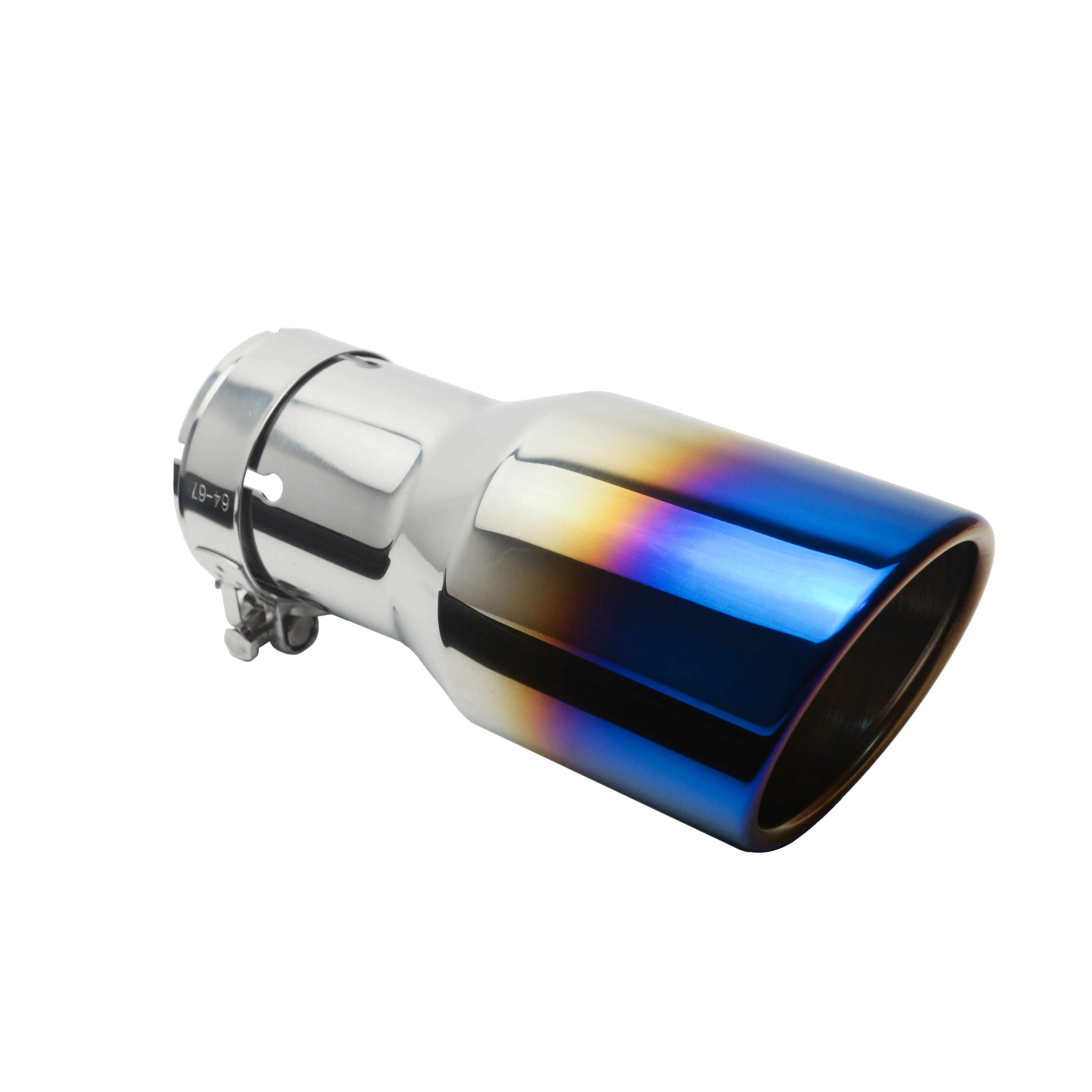 2.5 inch exhaust pipe Muffler IN 63mm Out 89 mm Exhaust Tip 2.5 Inch ...