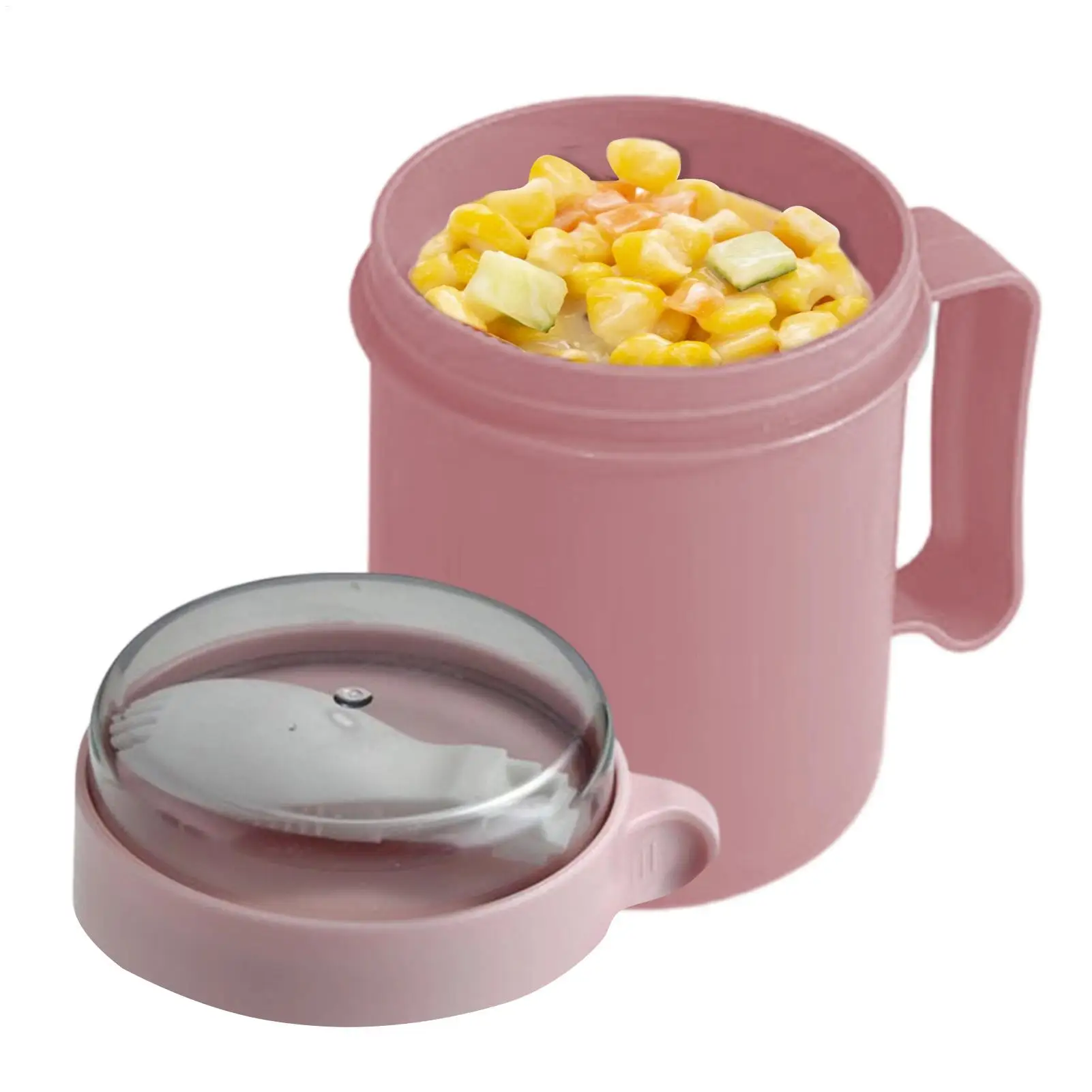 S80b0df78bc7a414eae1aca4b298ddac4T küchexyz.de Best Price | Fast Delivery |Quality Product Portable Breakfast Cups 500ml Oatmeal Cereal Nut Yogurt Salad Cup with Lid Spoon School Lunch Box Microwave for Kitchen Tools