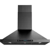36 inch Black Wall Mount Range Hood, 900 CFM Ducted/Ductless Stainless Steel Vent Hood 1