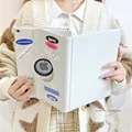 White with Sticker