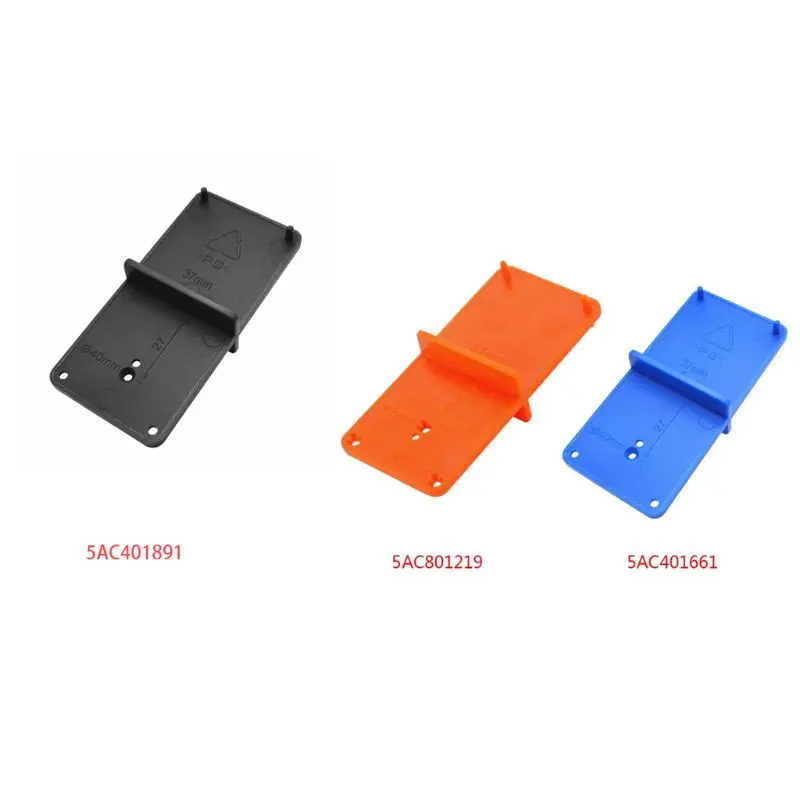 

Black Drilling Guide Locator Hinge Hole Opener Template for Door Cabinet Assemble for Hinges & Drawer Guides Template