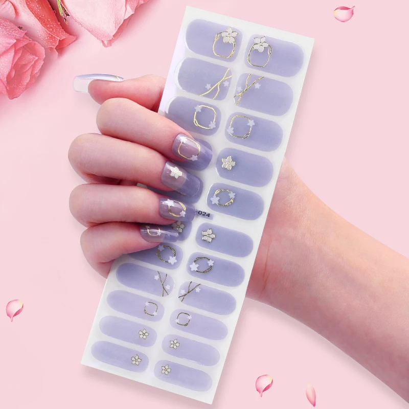 4 вида стикеров для ногтей, модные обертывания для ногтей, самоклеящиеся декоративные полоски для маникюра, Набор стикеров для ногтей, дизайн ногтей