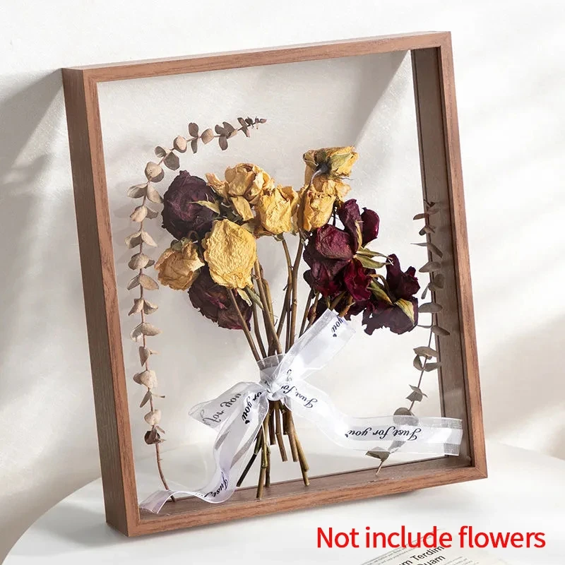 3D Photo Frame Glass Picture Frame Dried Flower Collection Display Frame  Desktop Ornament Room Decor Cadre 3d Framework