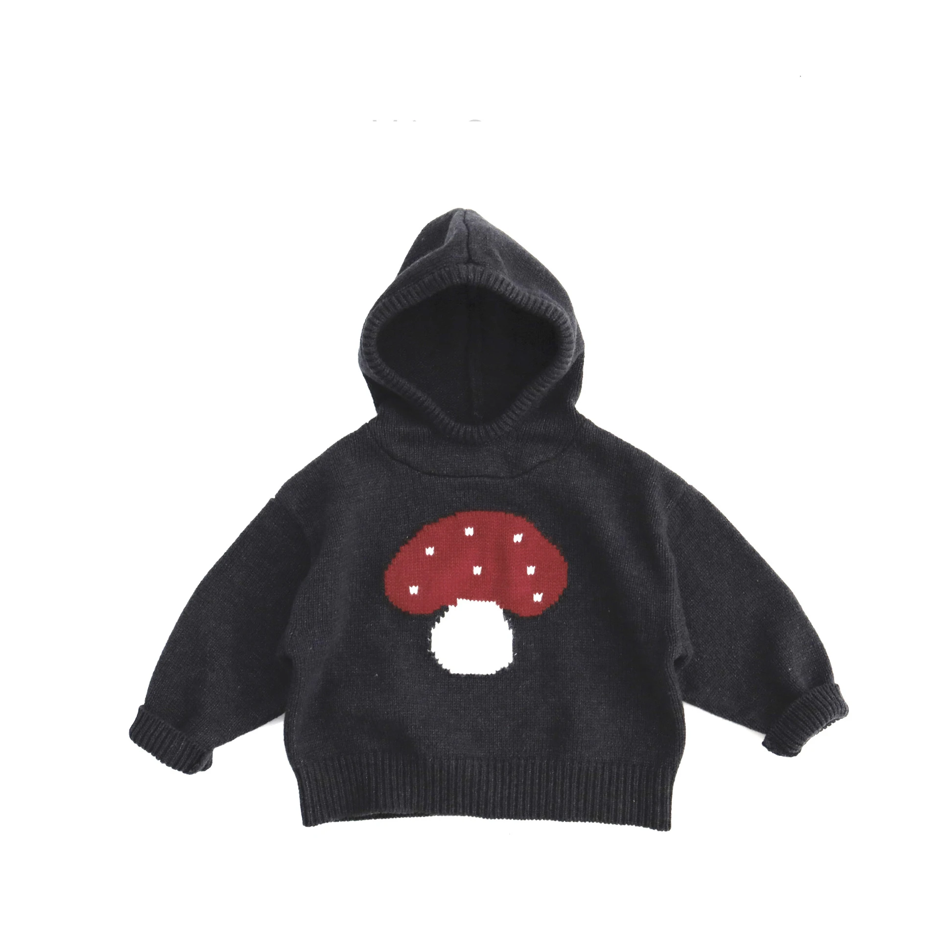 Kids Long Sleeve Mushroom Hoodie Sweater