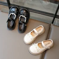 Jogerli Princess Shoes Baby Lace Ruffles Appealing Girls Student School Mary Janes Child Loafer Flats 1