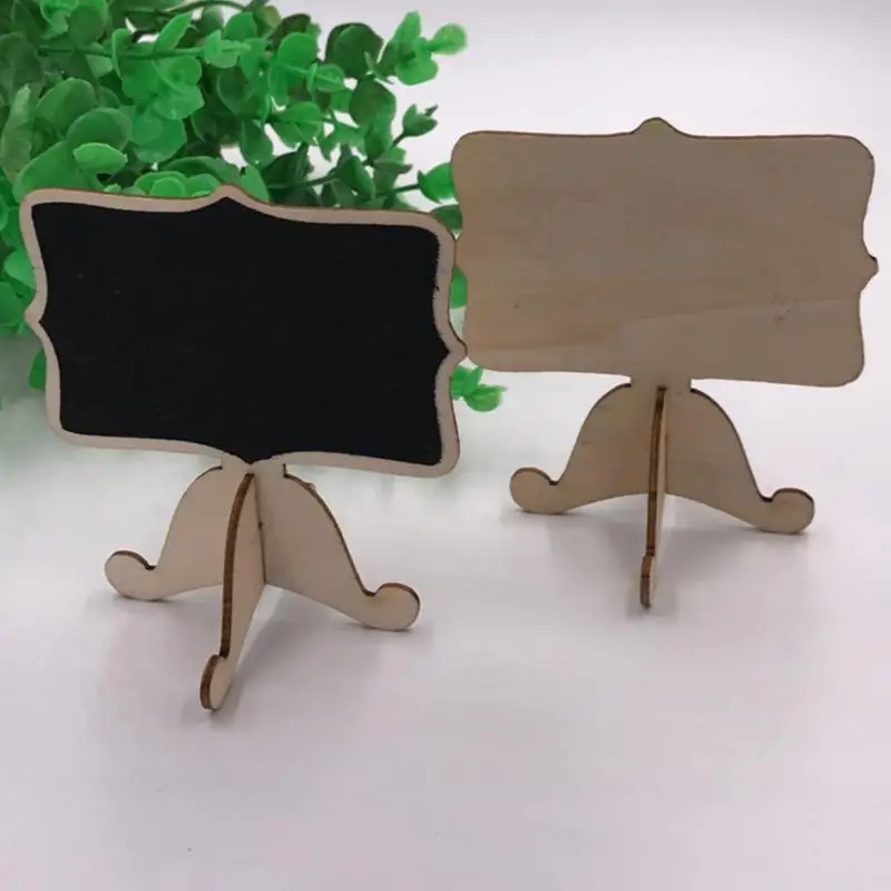 Small Chalkboard Signs With Stand 10pcs Rectangle Chalkboards Blackboard Wooden Table Sign Chalkboard For Table Numbers Message