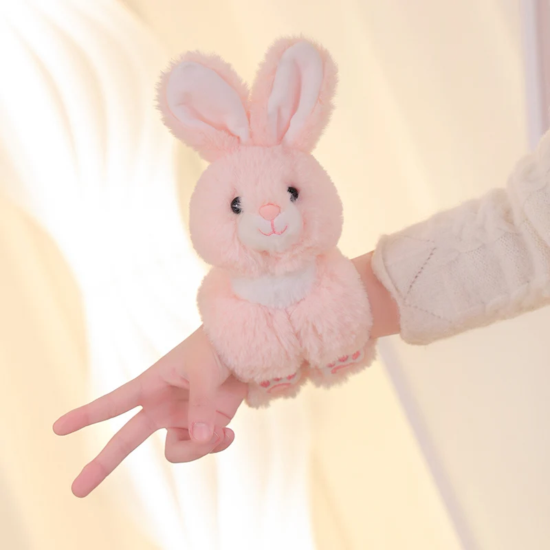 Lovely Animal Slap Snap Wrap Wristband Bracelet Bunny Panda Tiger