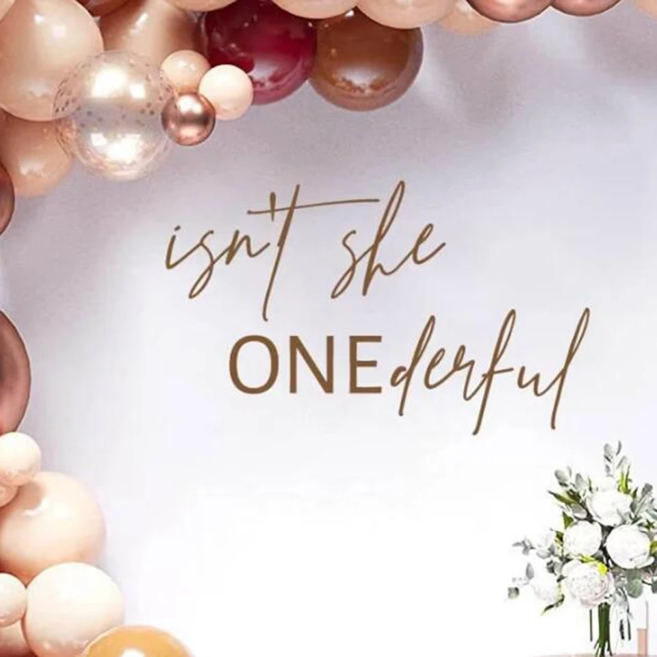 "Isn't She Lovely" Wall Decal Quote - Pink First Birthday Girl Room Decor & Party Decoration