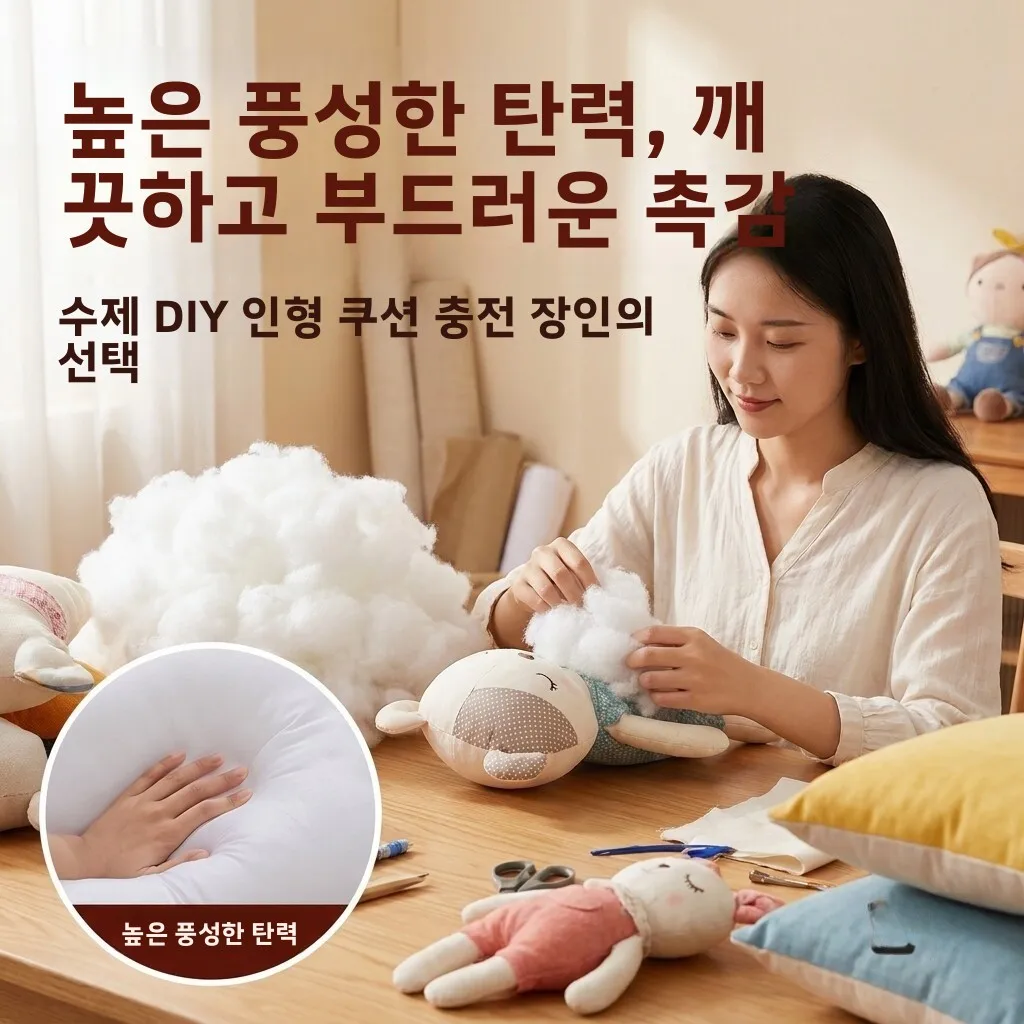 수제 DIY 실크 면 베개 속 충전재 솜 장난감 충전재 공간을 채우는 푹신한 솜..
