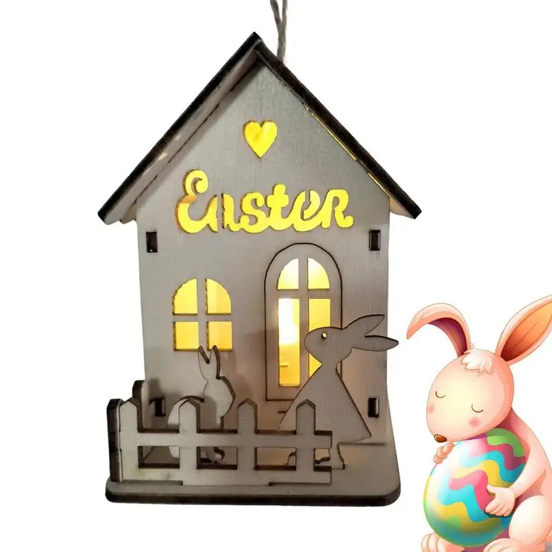 

Пасхальные украшения для деревьев, искусственный зайчик, деревянное украшение для дома, декоративные весенние украшения для дерева, стены, двери, окна