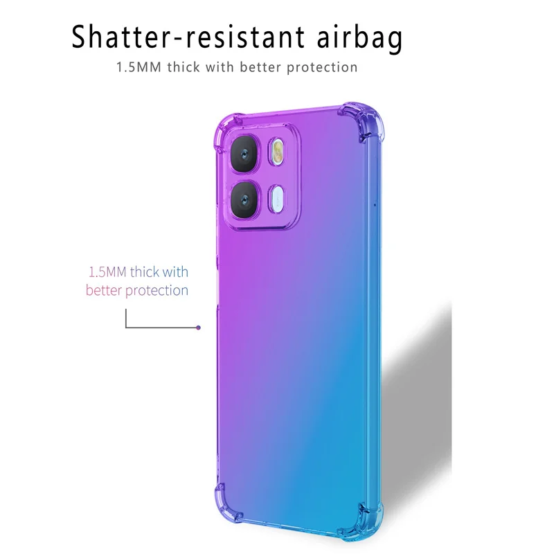 Enhanced Gradient Shockproof TPU Protective Case – Airbag Design Cover
