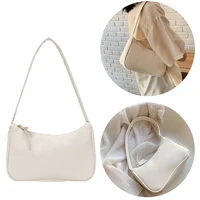 1Pc Retro Forearm Bag Women's Bow Handbag PU Leather Bag For Outdoor shopping
