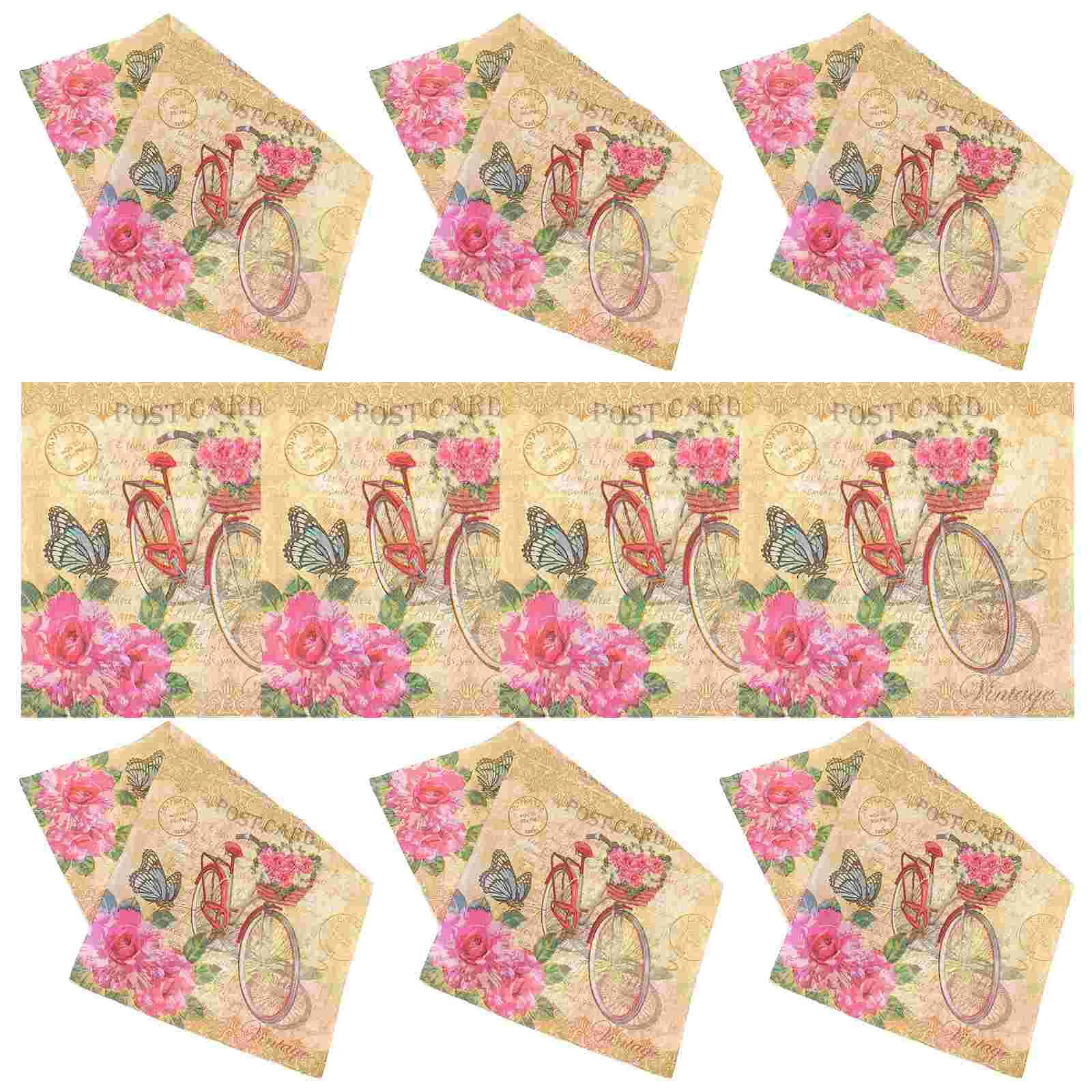 

40 Sheets of Decorative Napkins Creative Party Paper Napkin Colorful Napkins