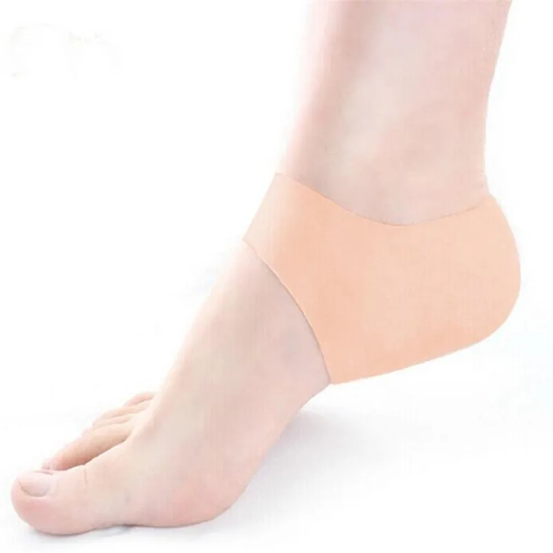 Silicone Feet Heel Protective Insoles Moisturizing Gel Heel Thin Socks without Hole Cracked Foot Skin Care Protector Insert 2Pcs shoe insoles heel cushion insole heel patch insole heel cushion protector heel insoles heel protector patches heel protector pads heel socks heel protector