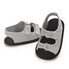 Baby's First Step Sandals 0-1 Year Old Boy Striped Soft Soled Sandals Breathable and Non Slip Frst Pair Of Walking Shoes 5