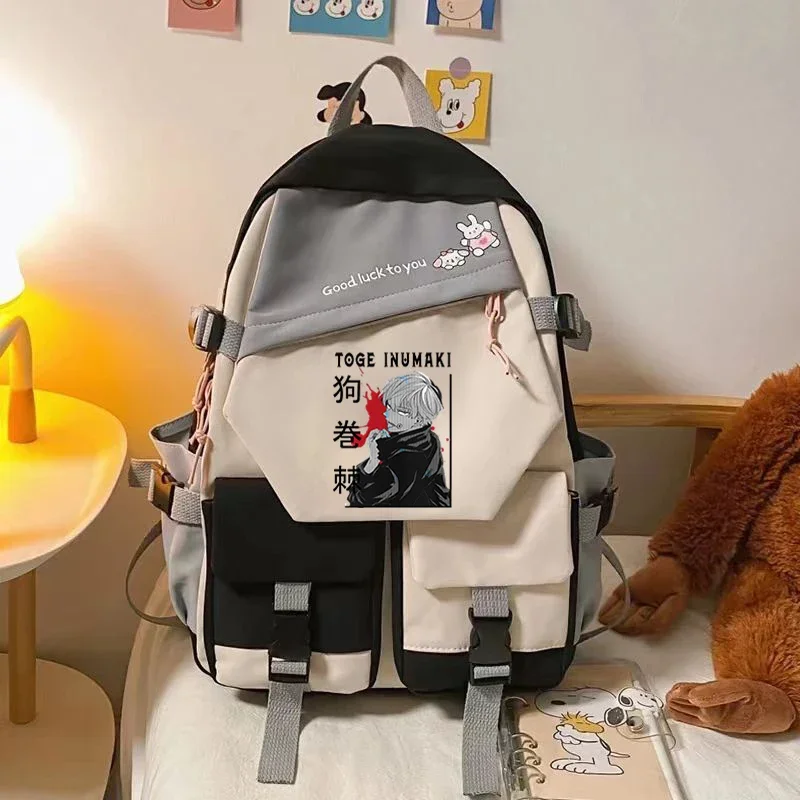 Anime School Bags Jujutsu Kaisen Gojo Satoru Itadori Sukuna JJK Gojo Sensei Bookbag Girls Women School Backpack Bag Rugzak 2