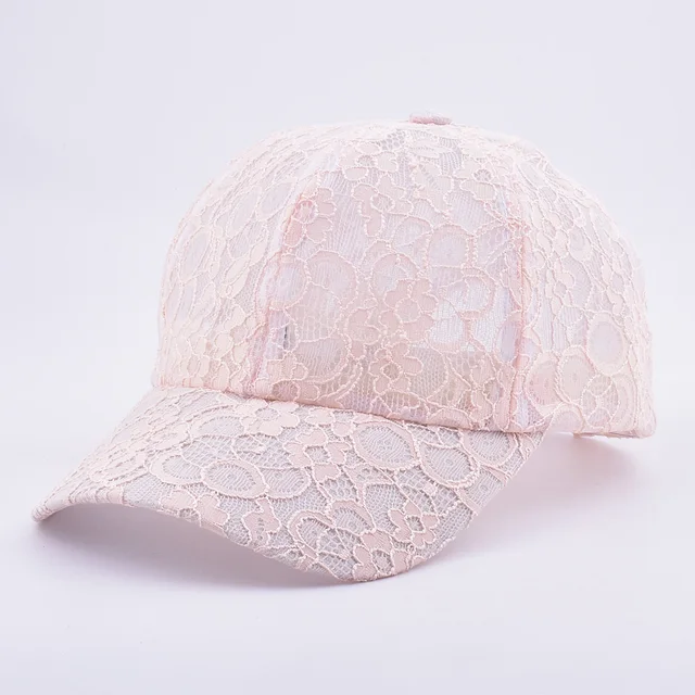 Cute Embroidery Lace Floral Baseball 