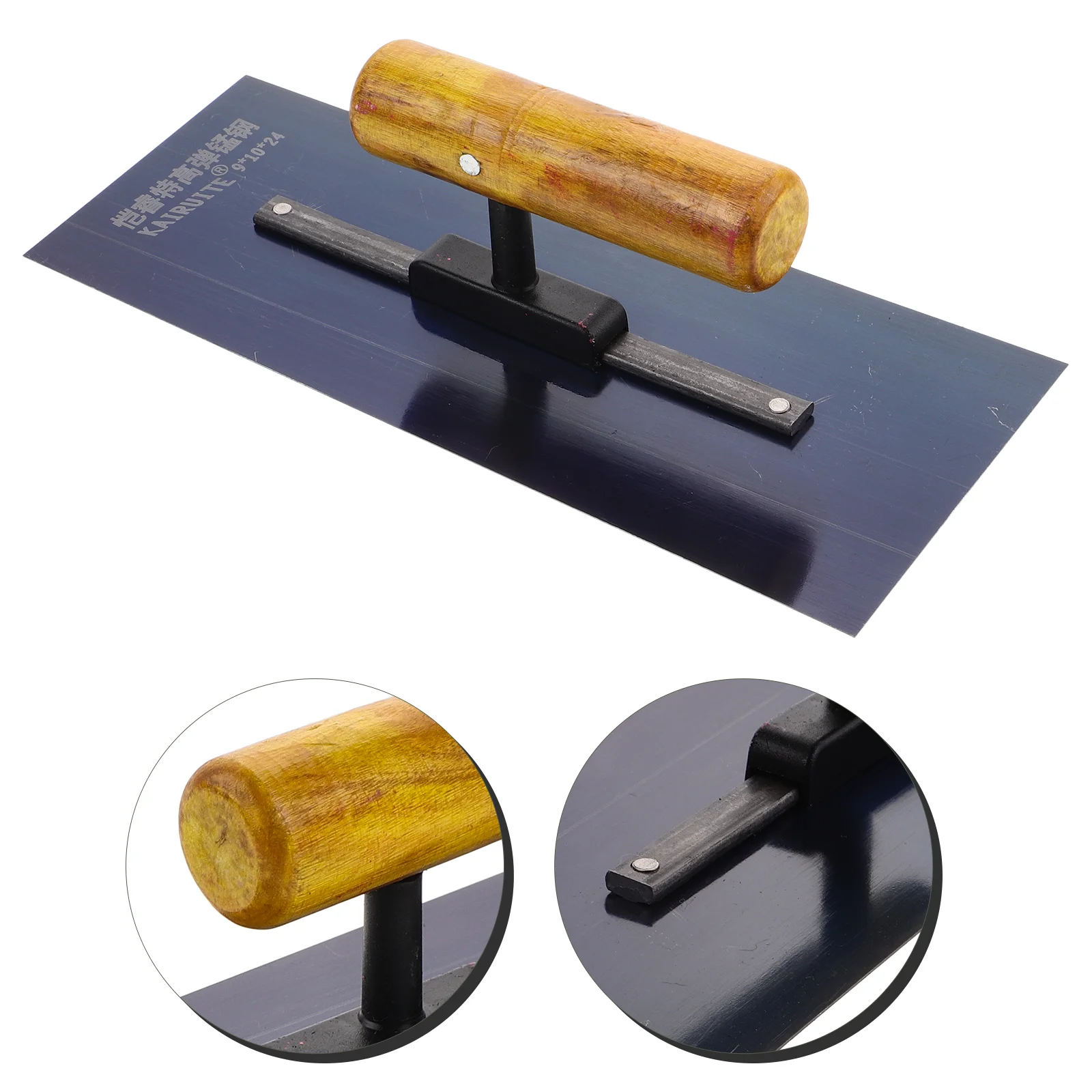 Finishing Trowel Hand Painted Plaster Wooden Handle Stainless Steel Brick Large Tool