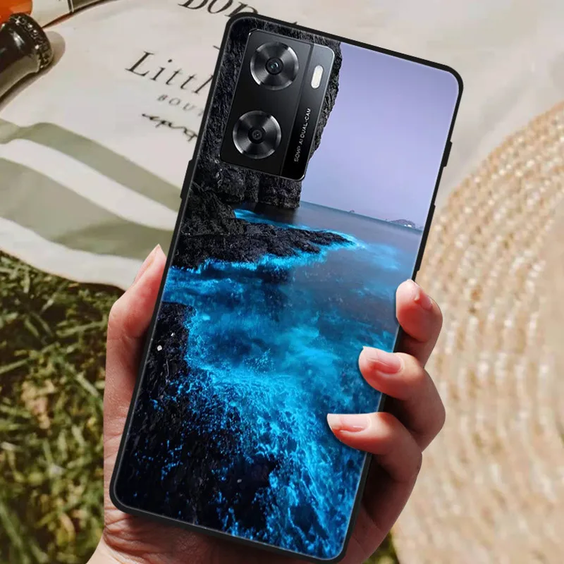 Funda Oppo A57 Funda Oppo A94 5g QULLOO Funda Para 7 4G/A57S Funda Ultra Delgada Silicona TPU Anti Arañazos Protectora Case Para 7 4G/A57S - Negro Oppo A5 Funda Oppo A57s