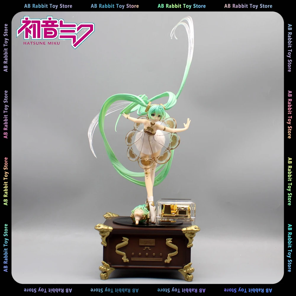 

Hatsune Miku Anime Figures Music Box Kawaii Hatsune Figurine 30cm Pvc Statue Model Doll Room Ornaments Decoration Toys Kid Gift